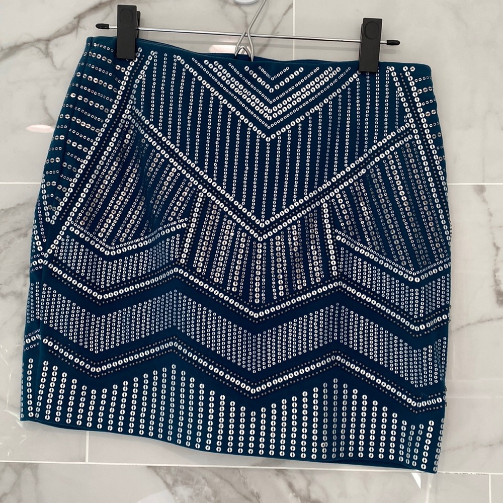 Express Sequin Mini Skirt